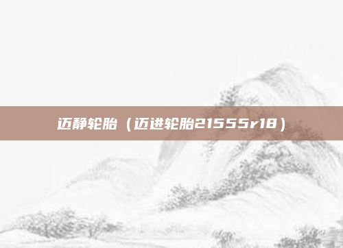 迈静轮胎（迈进轮胎21555r18）
