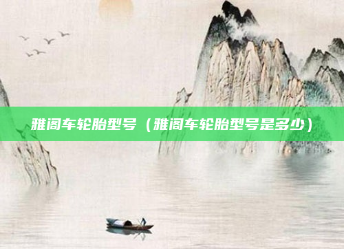 雅阁车轮胎型号(雅阁车轮胎型号是多少)