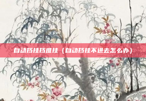 自动挡挂挡难挂（自动挡挂不进去怎么办）