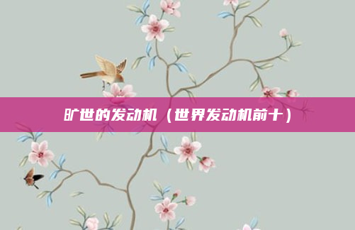 旷世的发动机(世界发动机前十)