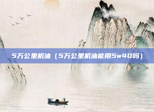 5万公里机油(5万公里机油能用5w40吗)