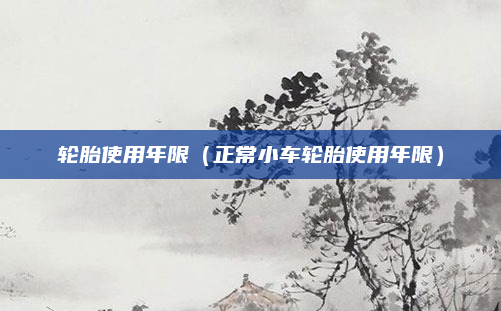 轮胎使用年限(正常小车轮胎使用年限)