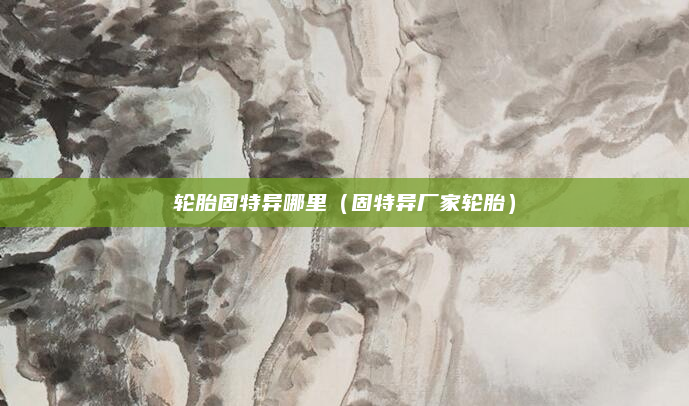 轮胎固特异哪里(固特异厂家轮胎)