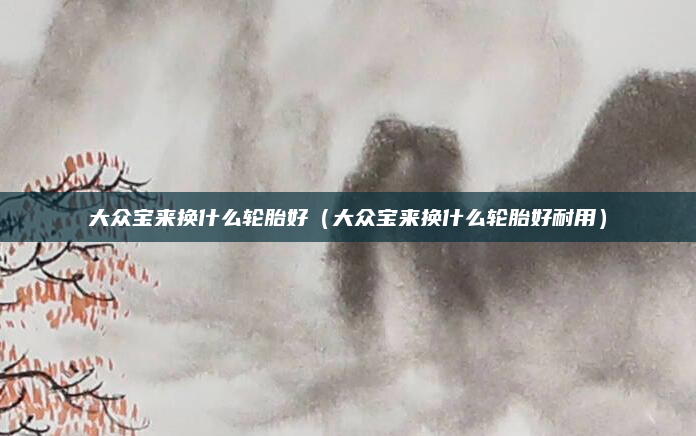 大众宝来换什么轮胎好（大众宝来换什么轮胎好耐用）