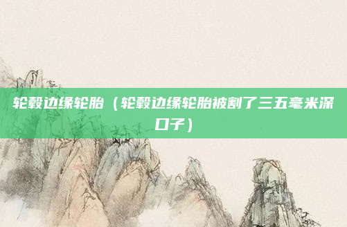 轮毂边缘轮胎(轮毂边缘轮胎被割了三五毫米深口子)