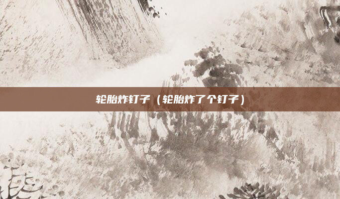 轮胎炸钉子（轮胎炸了个钉子）