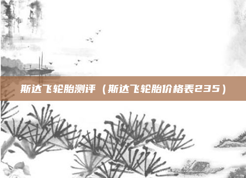 斯达飞轮胎测评(斯达飞轮胎价格表235)