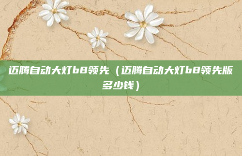 迈腾自动大灯b8领先(迈腾自动大灯b8领先版多少钱)