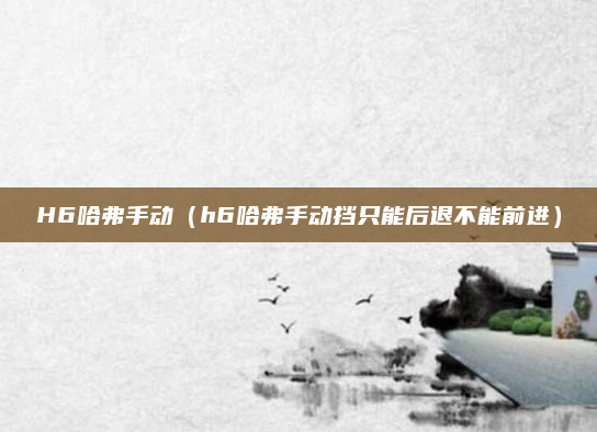 H6哈弗手动(h6哈弗手动挡只能后退不能前进)