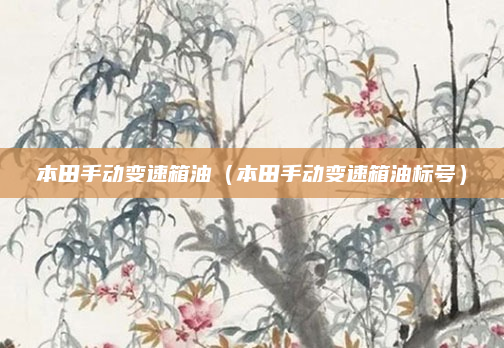 本田手动变速箱油（本田手动变速箱油标号）