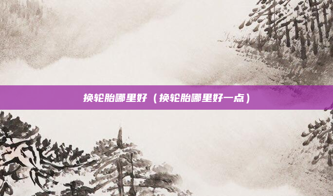 换轮胎哪里好（换轮胎哪里好一点）