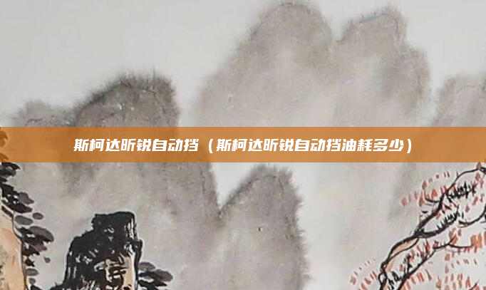 斯柯达昕锐自动挡(斯柯达昕锐自动挡油耗多少)