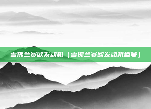 雪佛兰赛欧发动机（雪佛兰赛欧发动机型号）