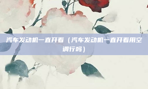 汽车发动机一直开着（汽车发动机一直开着用空调行吗）