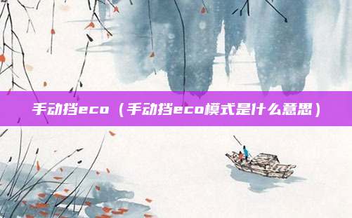 手动挡eco（手动挡eco模式是什么意思）