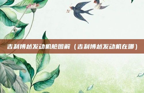 吉利博越发动机舱图解（吉利博越发动机在哪）