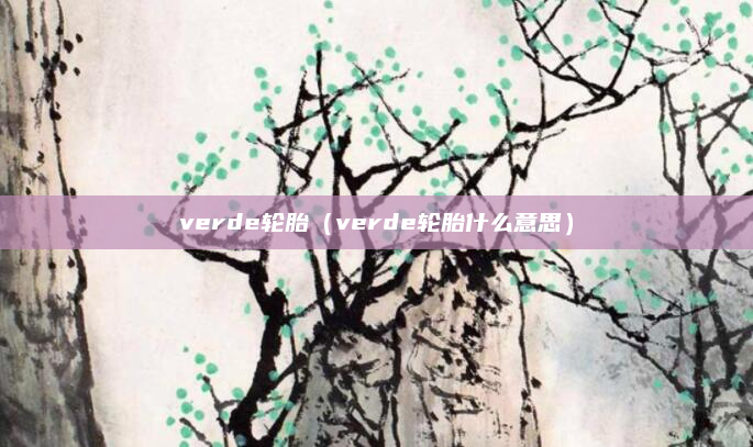 verde轮胎（verde轮胎什么意思）
