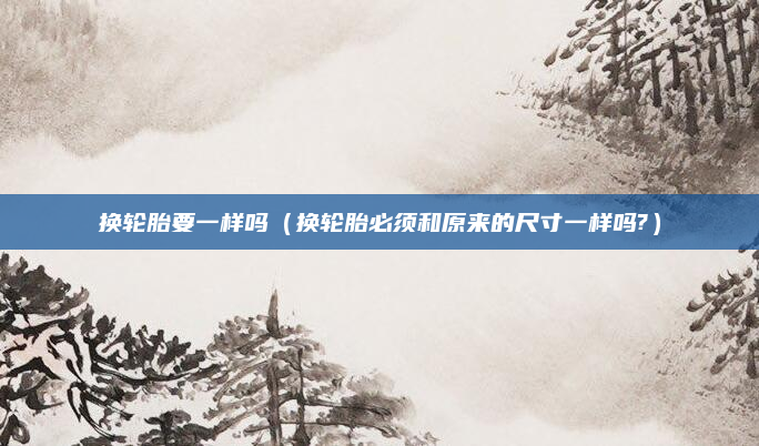 换轮胎要一样吗（换轮胎必须和原来的尺寸一样吗?）