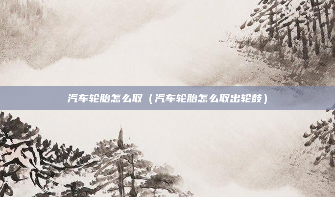 汽车轮胎怎么取(汽车轮胎怎么取出轮鼓)
