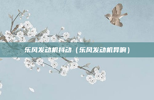 乐风发动机抖动(乐风发动机异响)