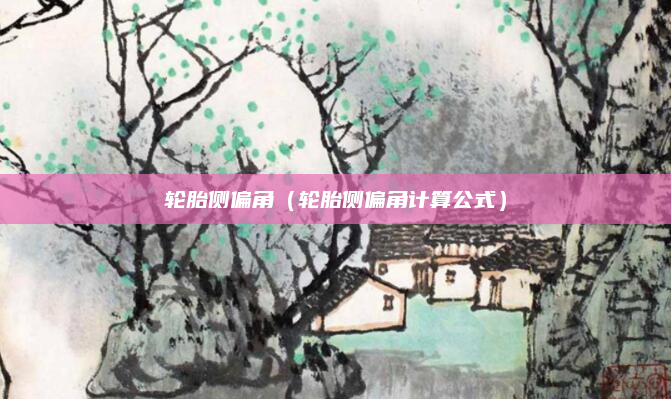 轮胎侧偏角(轮胎侧偏角计算公式)