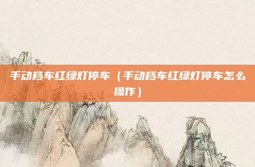手动档车红绿灯停车(手动档车红绿灯停车怎么操作)
