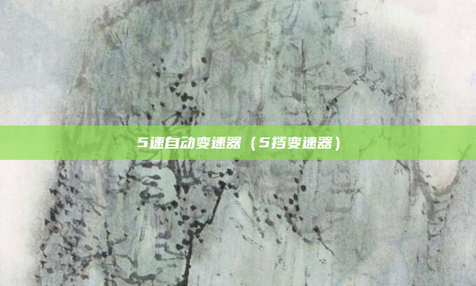 5速自动变速器（5挡变速器）