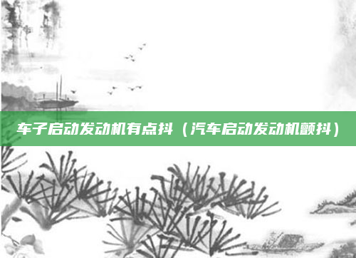 车子启动发动机有点抖（汽车启动发动机颤抖）