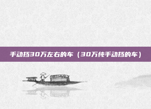 手动挡30万左右的车（30万纯手动挡的车）