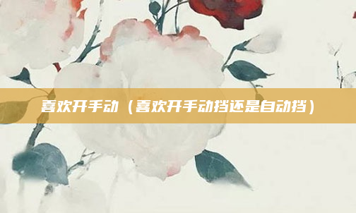 喜欢开手动（喜欢开手动挡还是自动挡）