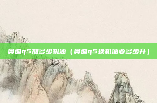 奥迪q5加多少机油（奥迪q5换机油要多少升）