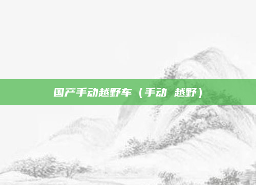 国产手动越野车（手动 越野）