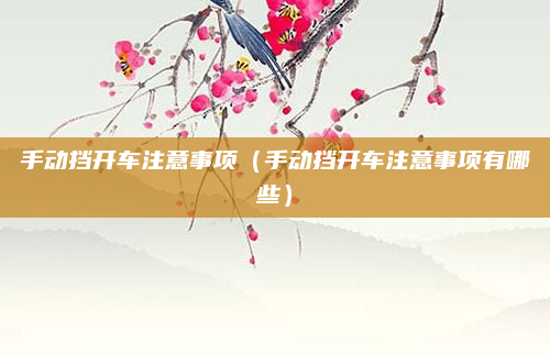 手动挡开车注意事项（手动挡开车注意事项有哪些）