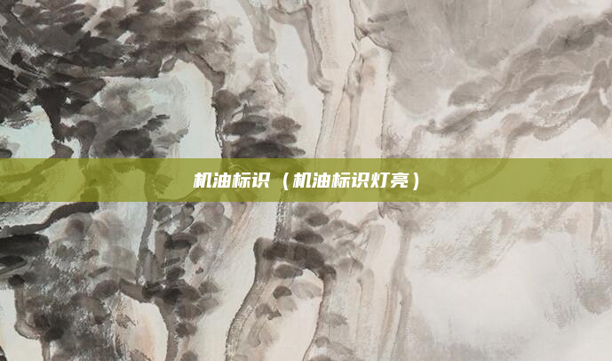 机油标识(机油标识灯亮)