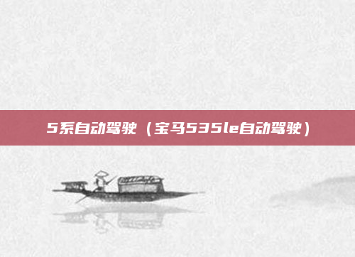 5系自动驾驶(宝马535le自动驾驶)