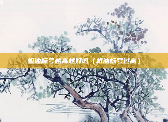 机油标号越高越好吗（机油标号过高）