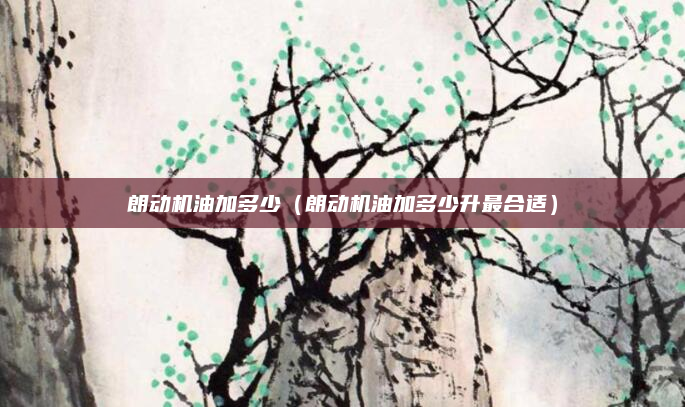 朗动机油加多少（朗动机油加多少升最合适）