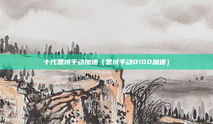 十代思域手动加速（思域手动0100加速）