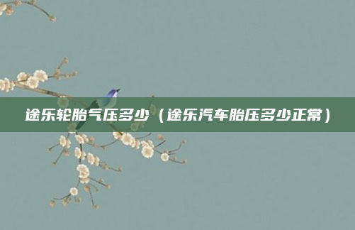 途乐轮胎气压多少（途乐汽车胎压多少正常）