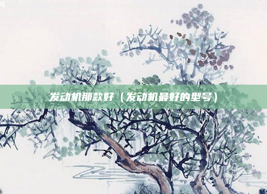 发动机那款好(发动机最好的型号)