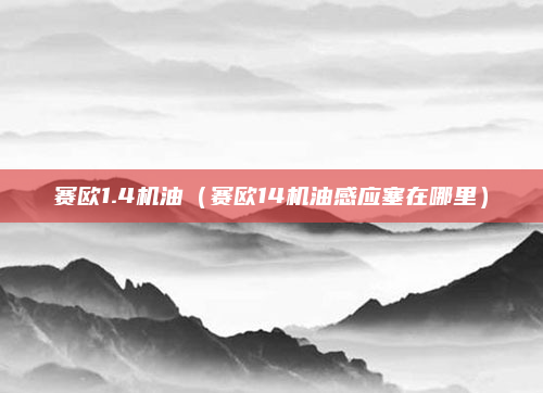 赛欧1.4机油(赛欧14机油感应塞在哪里)