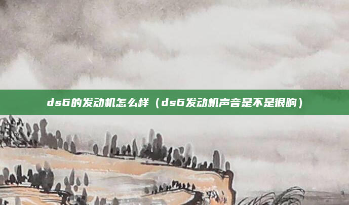 ds6的发动机怎么样(ds6发动机声音是不是很响)