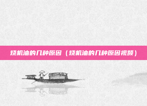烧机油的几种原因（烧机油的几种原因视频）