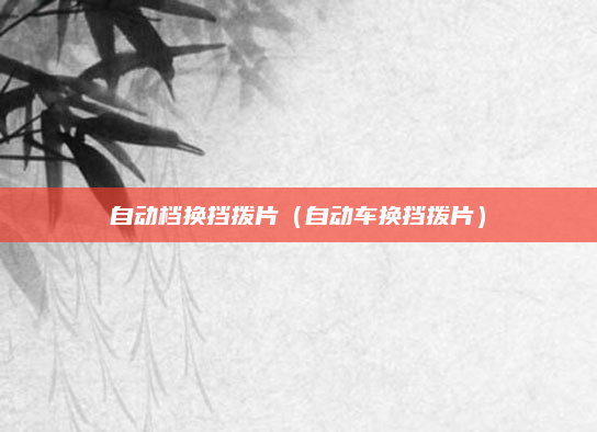 自动档换挡拨片(自动车换挡拨片)
