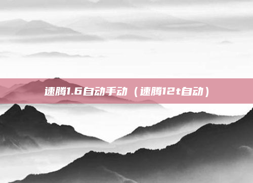 速腾1.6自动手动（速腾12t自动）