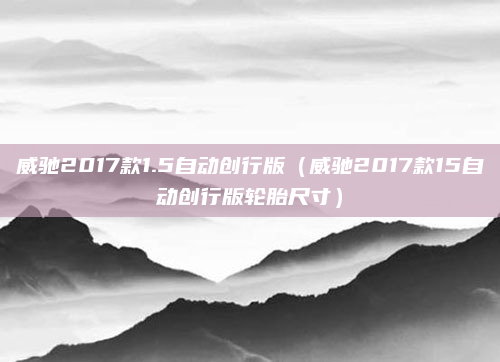 威驰2017款1.5自动创行版(威驰2017款15自动创行版轮胎尺寸)