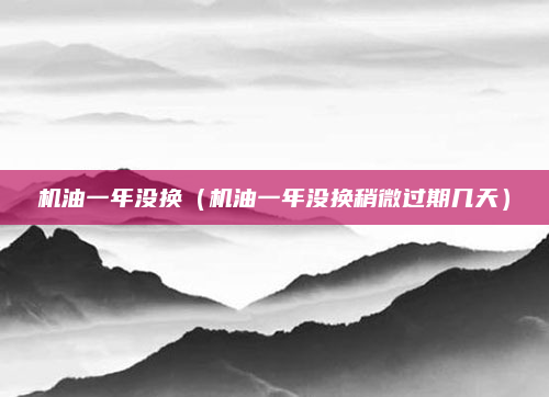 机油一年没换（机油一年没换稍微过期几天）