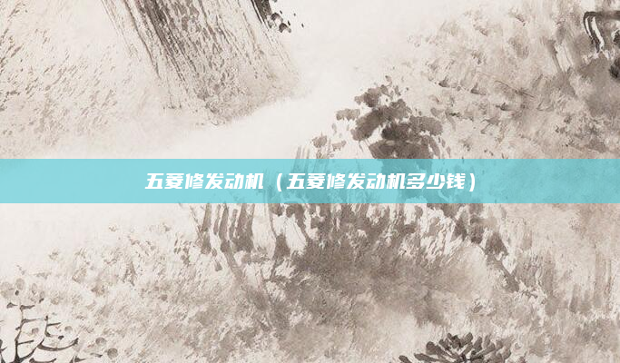 五菱修发动机（五菱修发动机多少钱）