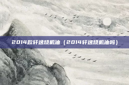 2014款轩逸烧机油（2014轩逸烧机油吗）