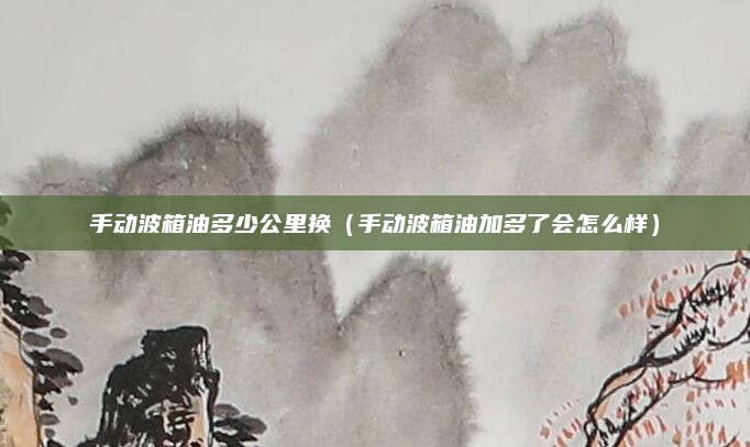 手动波箱油多少公里换（手动波箱油加多了会怎么样）